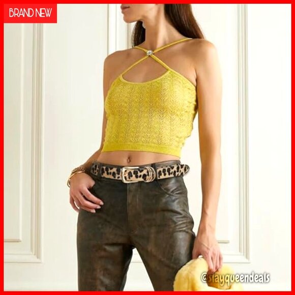 Faux Leather Belt Gold Buckle 1.2 Inch Wide Women\'s Accessory
